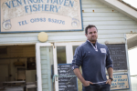 Ed Blake outside the family business in Ventnor